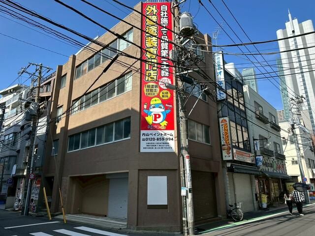 【中原区・武蔵小杉駅徒歩5分】16坪・24時間利用可能＆土日祝利用可　視認性良好な角部屋飲食店向け物件
